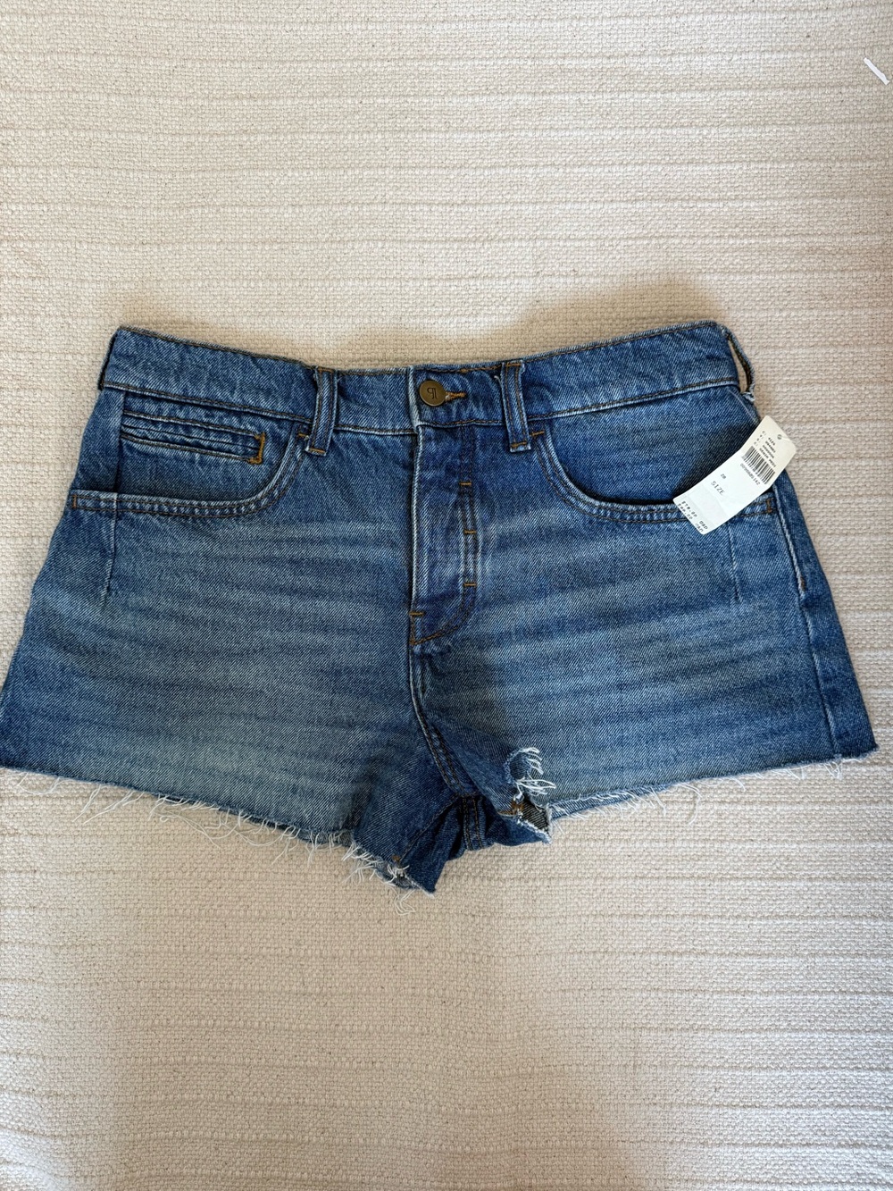 Anthropologie Pilcro Blue High Waisted Jean Shorts The Everyday Denim Shorts - Picture 3 of 9